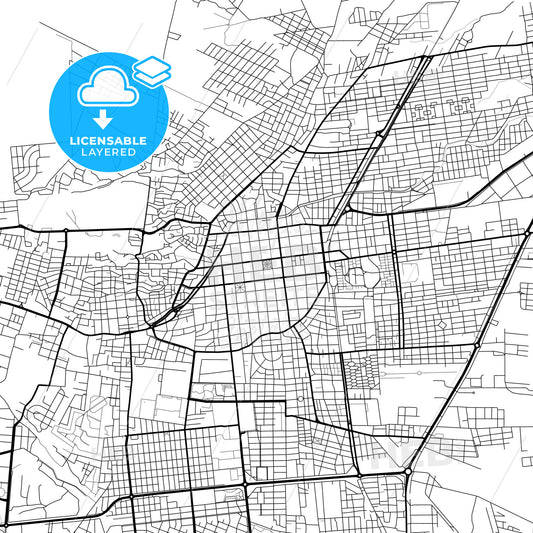 Layered PDF map of La Rioja, Argentina