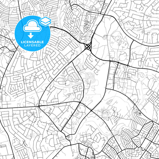 Layered PDF map of Lilongwe, Malawi