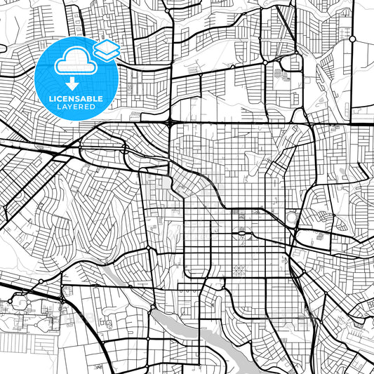 Layered PDF map of Londrina, Brazil