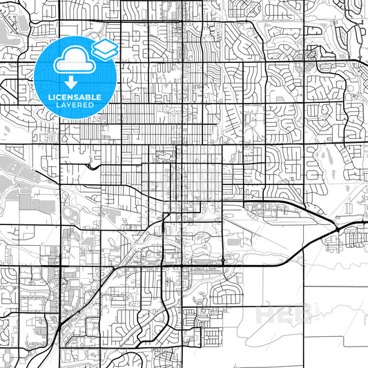 Layered PDF map of Longmont, Colorado, United States