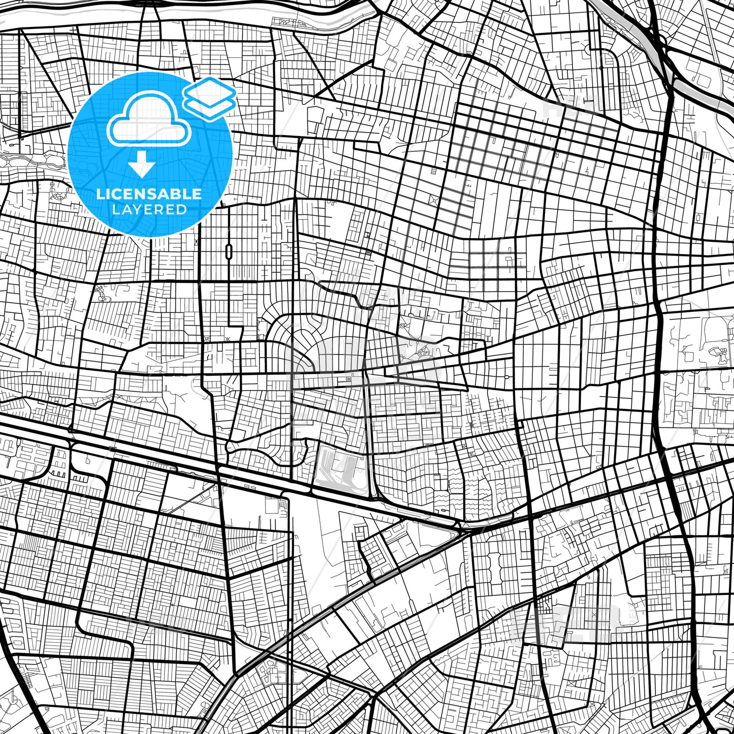 Layered PDF map of Lo Prado, Chile