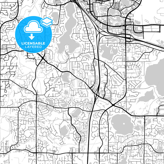 Layered PDF map of Maple Grove, Minnesota, United States
