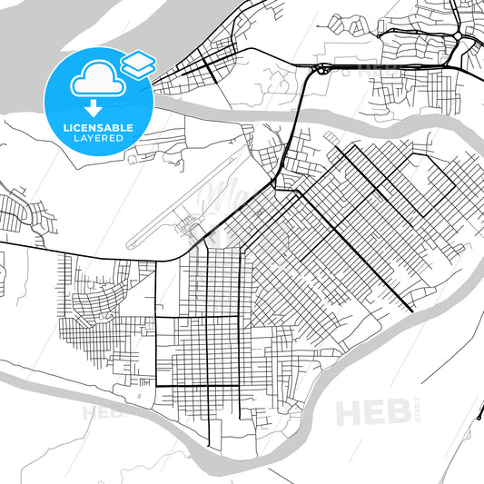 Layered PDF map of Maraba, Brazil