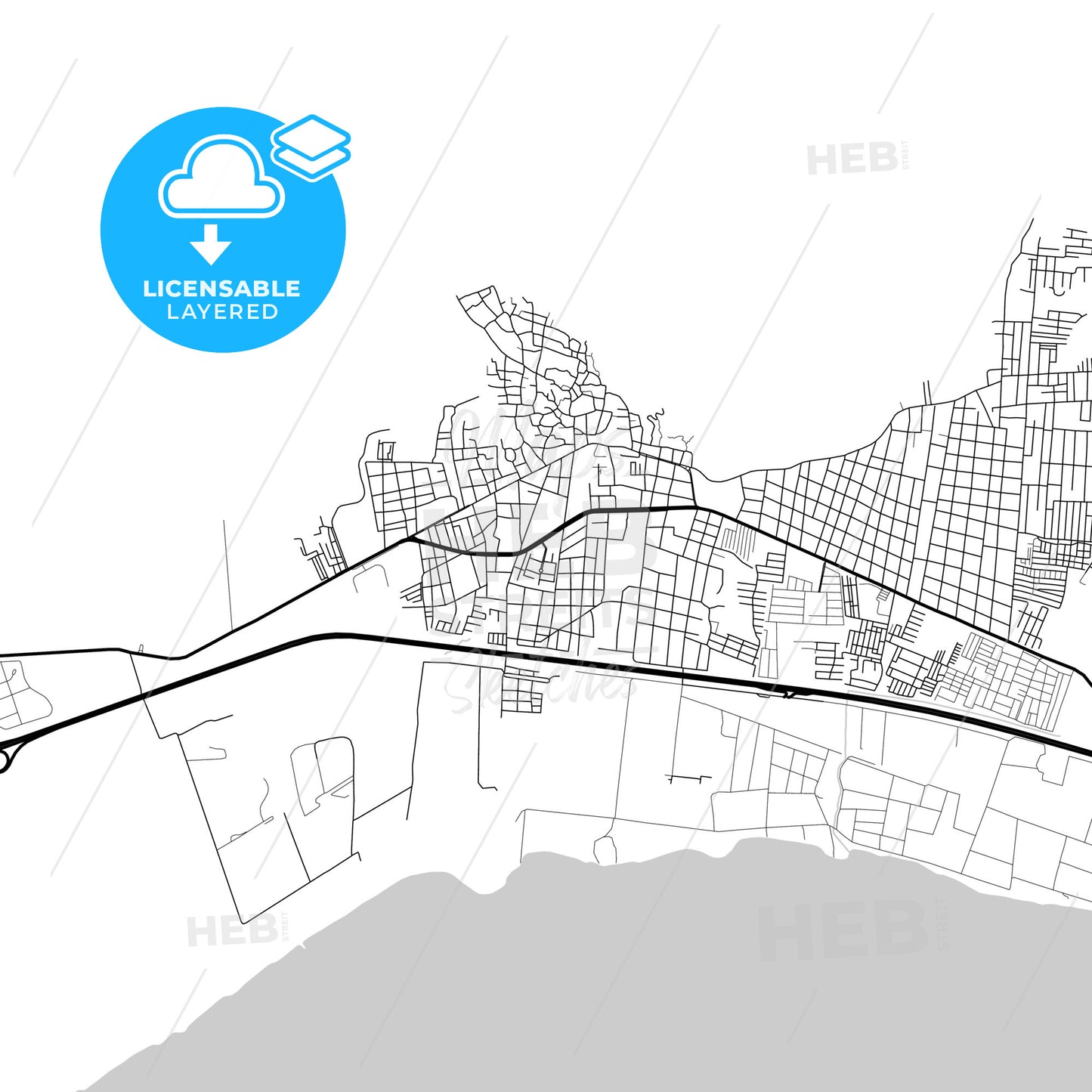 Layered PDF map of Mariara, Venezuela