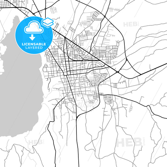 Layered PDF map of Masaya, Masaya, Nicaragua