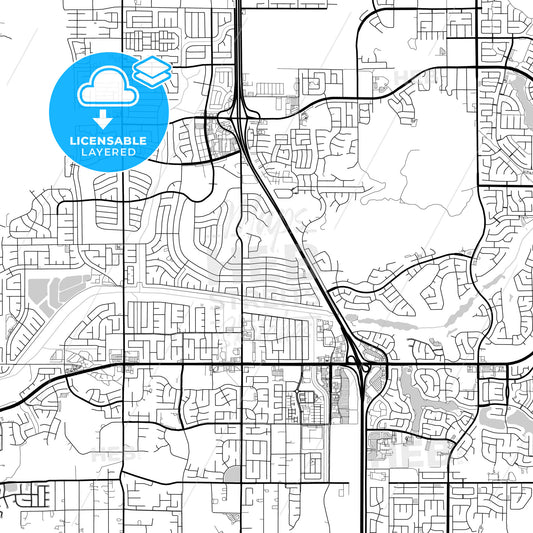 Layered PDF map of Menifee, California, United States