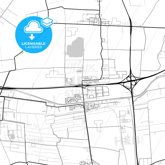 Layered PDF map of Midden-Groningen, Groningen, Netherlands
