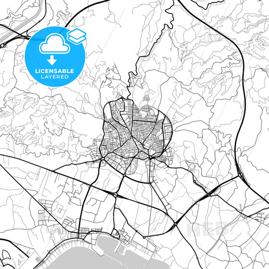 Layered PDF map of Motril, Granada, Spain