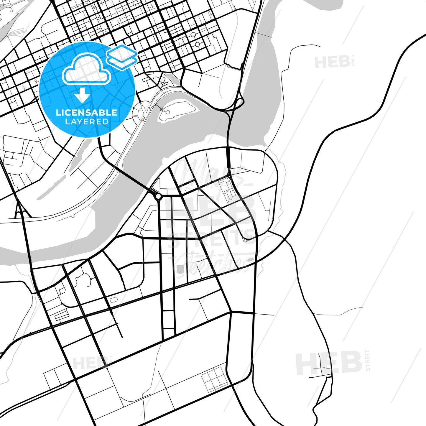 Layered PDF map of Mudanjiang, Heilongjiang, China