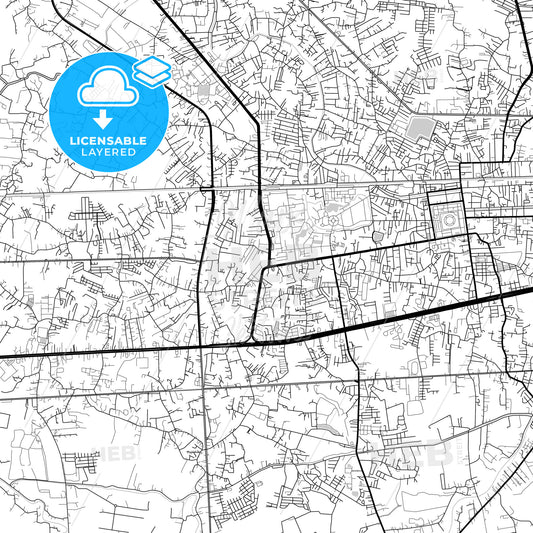 Layered PDF map of Nakhon Pathom, Nakhon Pathom, Thailand