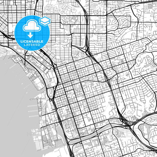 Layered PDF map of National City, California, United States