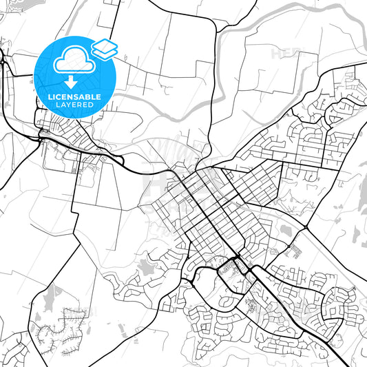 Layered PDF map of Newcastle–Maitland, New South Wales, Australia