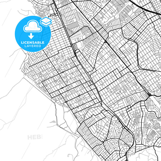 Layered PDF map of Nilopolis, Brazil