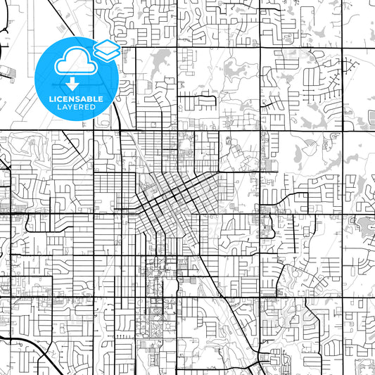 Layered PDF map of Norman, Oklahoma, United States