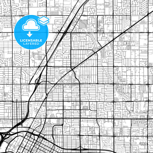Layered PDF map of North Las Vegas, Nevada, United States