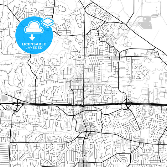 Layered PDF map of O Fallon, Missouri, United States