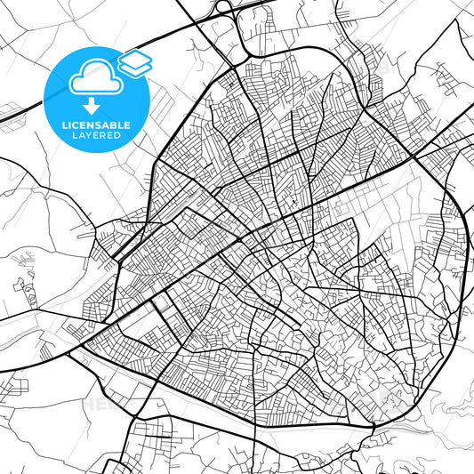 Layered PDF map of Osmaniye, Osmaniye, Turkey