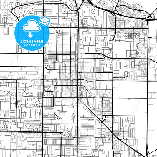 Layered PDF map of Oxnard, California, United States