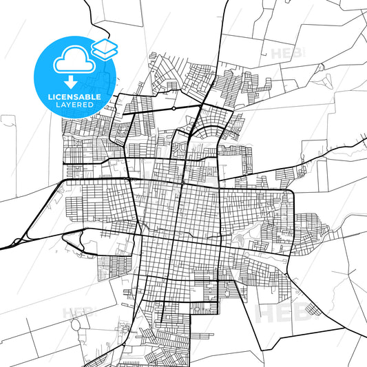 Layered PDF map of Palmira, Colombia