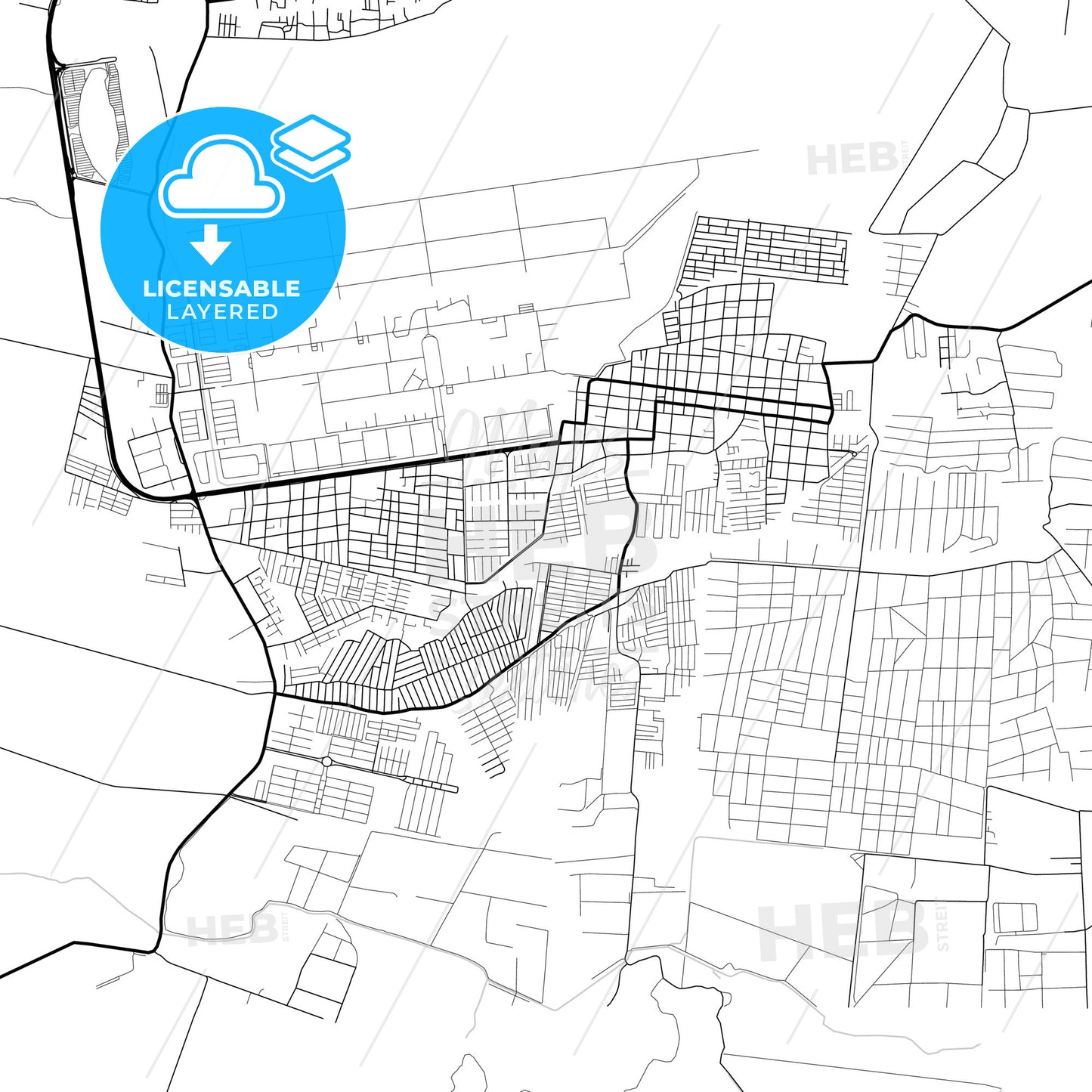 Layered PDF map of Palo Negro, Venezuela