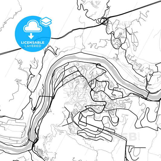 Layered PDF map of Panzhihua, Sichuan, China