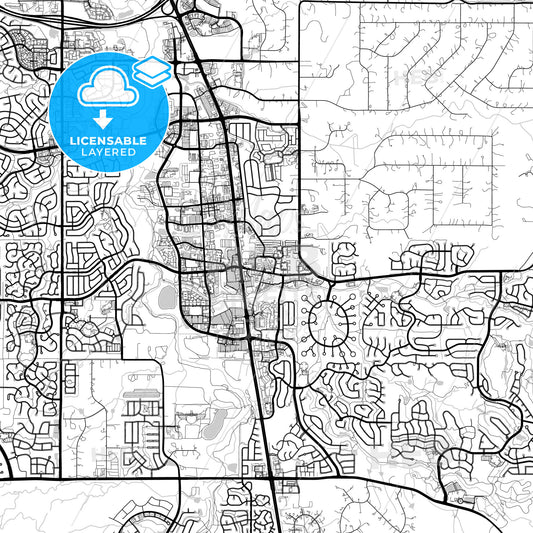 Layered PDF map of Parker, Colorado, United States