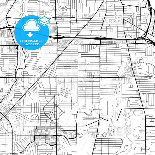 Layered PDF map of Parma, Ohio, United States