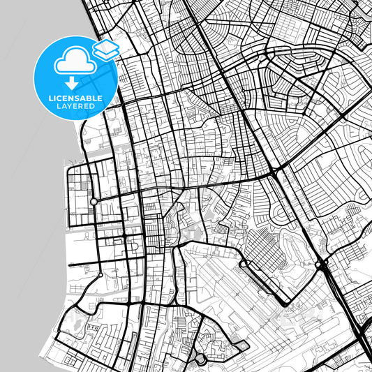 Layered PDF map of Pasay, Philippines