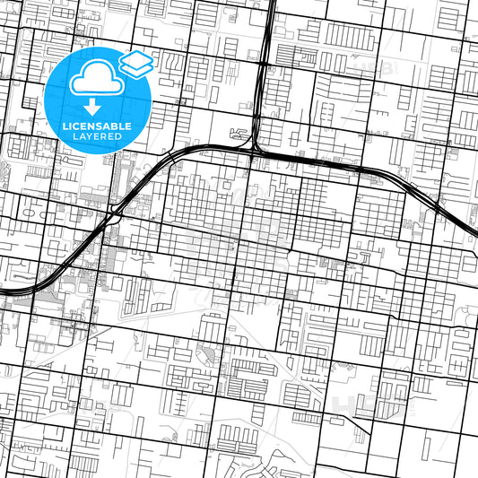 Layered PDF map of Pharr, Texas, United States