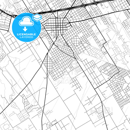 Layered PDF map of Pilar, Argentina