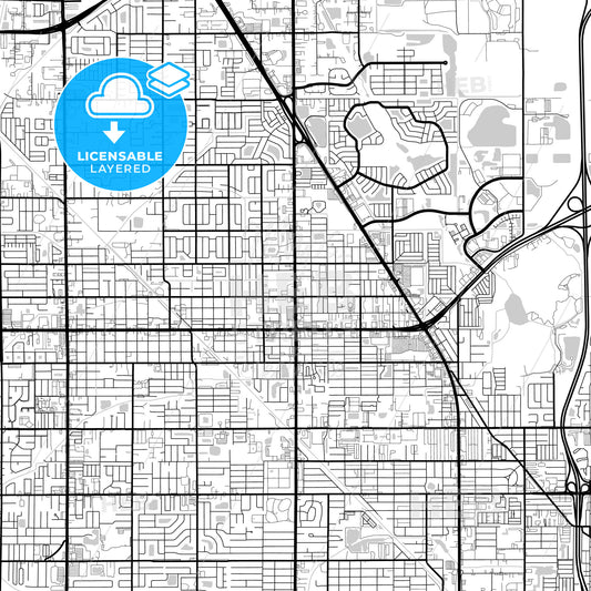 Layered PDF map of Pinellas Park, Florida, United States