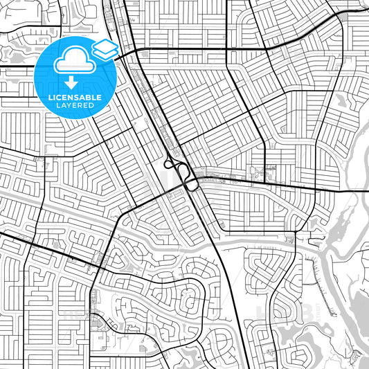 Layered PDF map of Port St. Lucie, Florida, United States