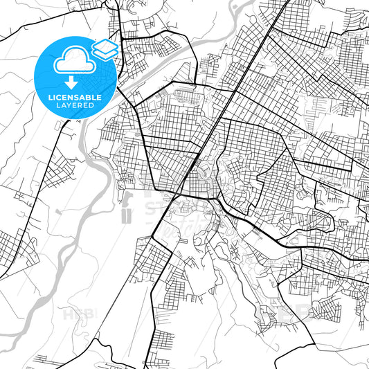 Layered PDF map of Poza Rica, Veracruz, Mexico