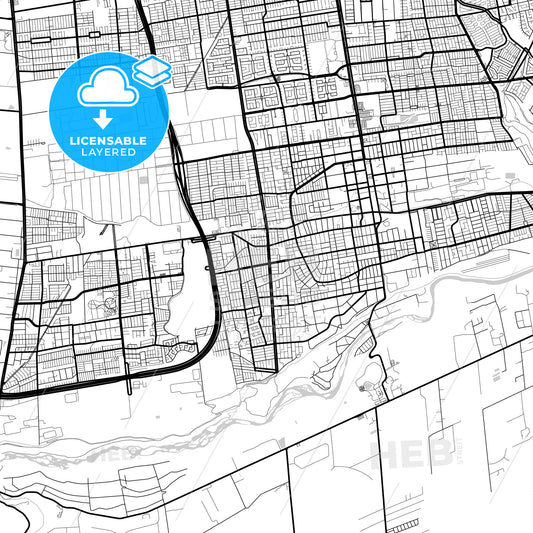 Layered PDF map of Puente Alto, Chile