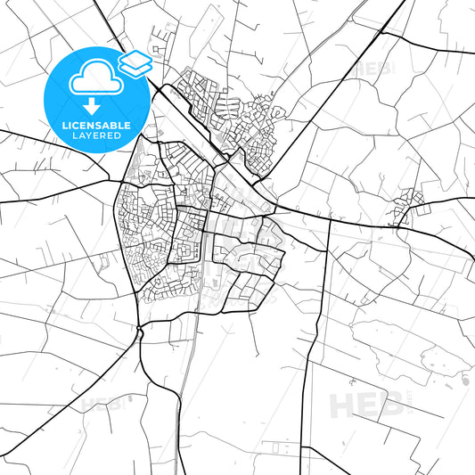 Layered PDF map of Raalte, Overijssel, Netherlands