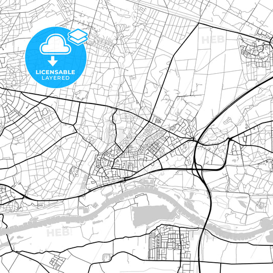 Layered PDF map of Renkum, Gelderland, Netherlands