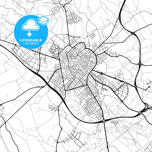 Layered PDF map of Reus, Tarragona, Spain