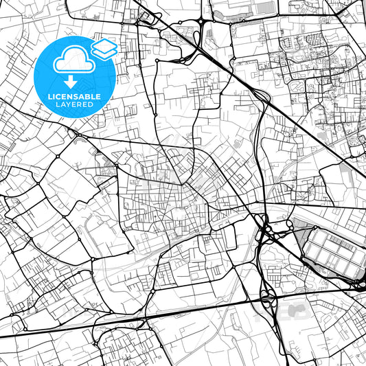 Layered PDF map of Rho, Lombardy, Italy