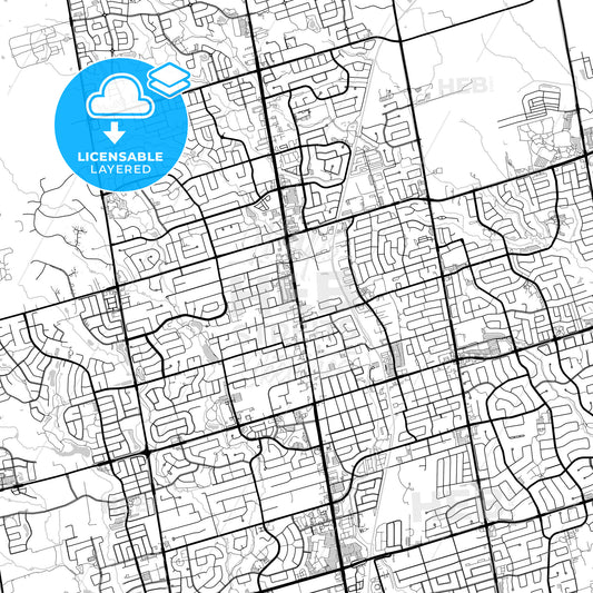 Layered PDF map of Richmond Hill, Ontario, Canada