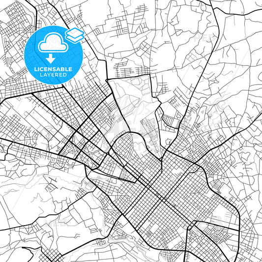 Layered PDF map of Riobamba, Ecuador