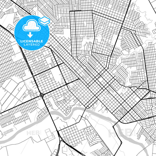 Layered PDF map of Rondonopolis, Brazil