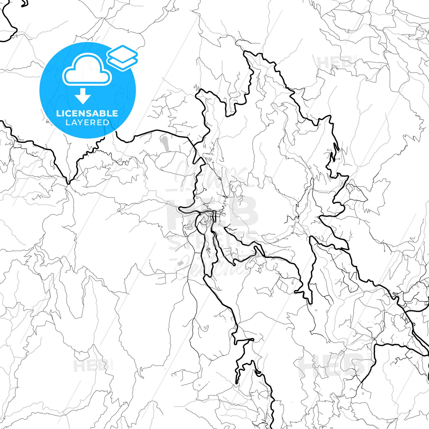 Layered PDF map of San Bartolomé de Tirajana, Las Palmas, Spain