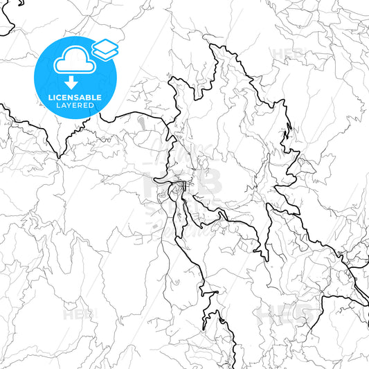 Layered PDF map of San Bartolomé de Tirajana, Las Palmas, Spain