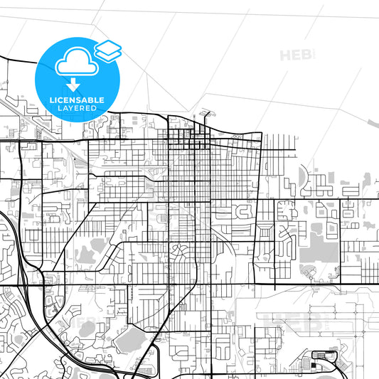 Layered PDF map of Sanford, Florida, United States