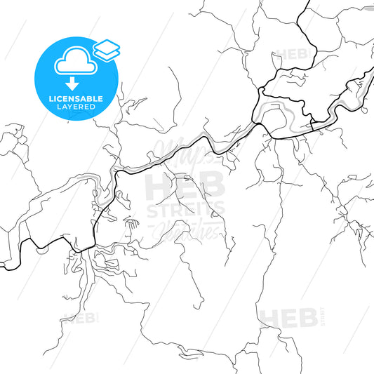 Layered PDF map of Sao Jose do Rio Preto, Brazil