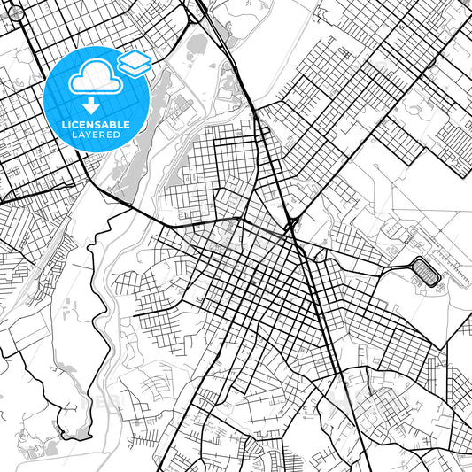 Layered PDF map of Sao Jose dos Pinhais, Brazil