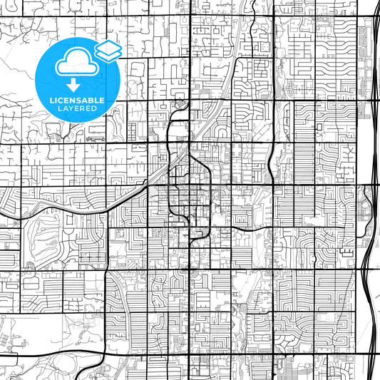 Layered PDF map of Scottsdale, Arizona, United States