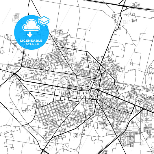 Layered PDF map of Sheikhupura, Punjab, Pakistan