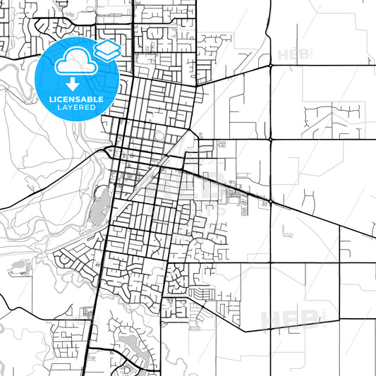 Layered PDF map of Shepparton–Mooroopna, Victoria, Australia