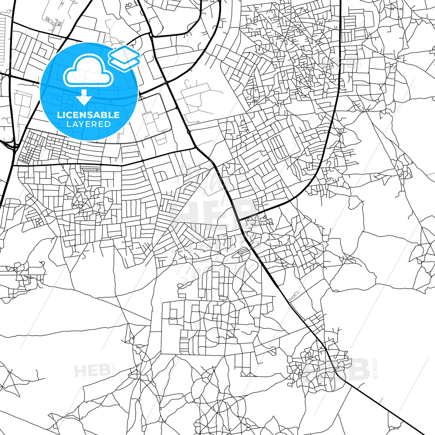 Layered PDF map of Sokoto, Nigeria